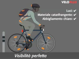 Ciclista illuminato