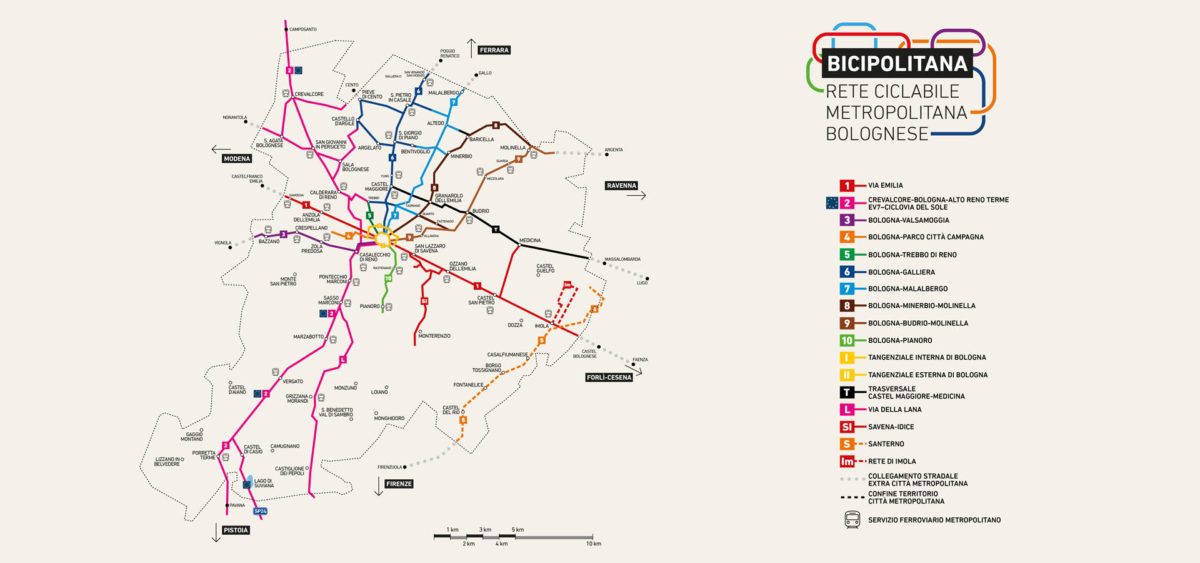 Bicipolitana - Rete ciclabile metropolitana bolognese