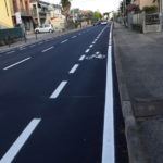 Corsia ciclabile - via Fiume a San Bonifacio