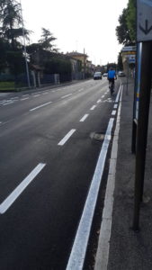 Corsia ciclabile 2 - via Fiume a San Bonifacio