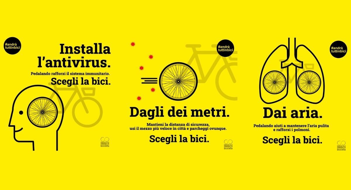 RL167 Bici e coronavirus - Le scelte degli altri - Bologna - La campagna 'antivirus'