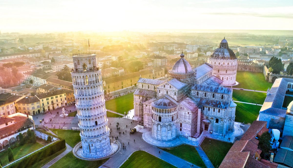 Leaning Tower of Pisa - Aerial