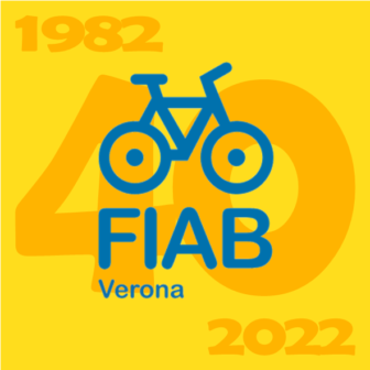 FIAB VR - Logo 40anni - Blu (sfondoGiallo)