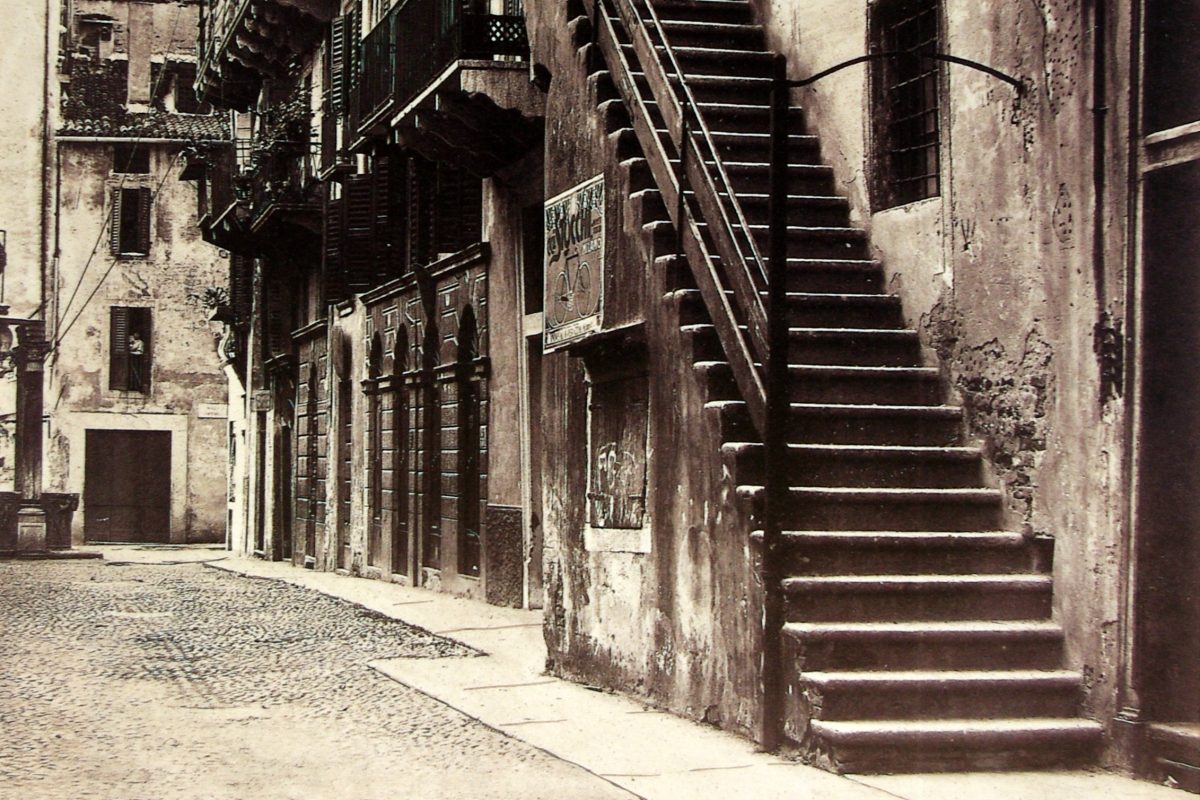 1900ca Pubblicità Bici Stucchi - vicolo Scala Mazzanti (cartolina ritaglio)