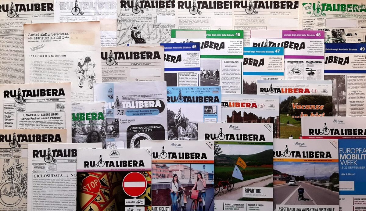 RL176 40 anni di Ruotalibera - Collage di copertine
