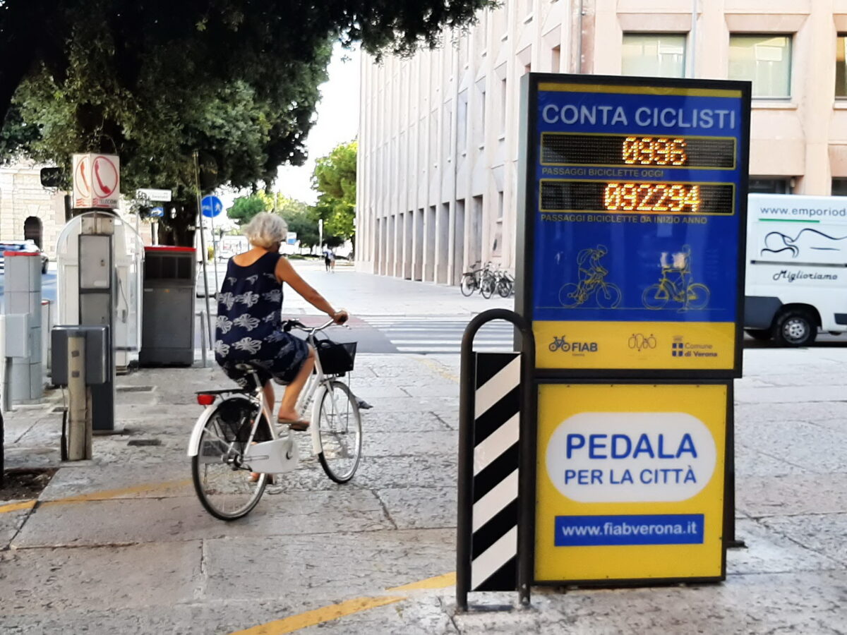 2021.08.18 FIAB-Verona - Contabiciclette CsoPortaNuova (92.000 passaggi)