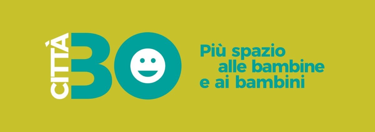 Città 30 - 07 Più spazio alle bambine e ai bambini (banner da bolognacittà30.it)