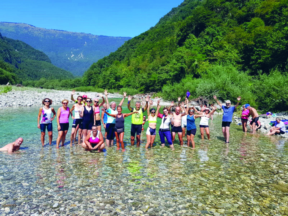 RL180 Viaggi - Ciclovacanza Verona-Klagenfurt - Bagno collettivo nel Natisone