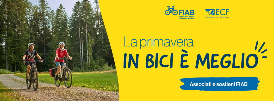 FIAB Tesseramento 2025 (campagna In bici è meglio) - FB-Cover 07 (la primavera)